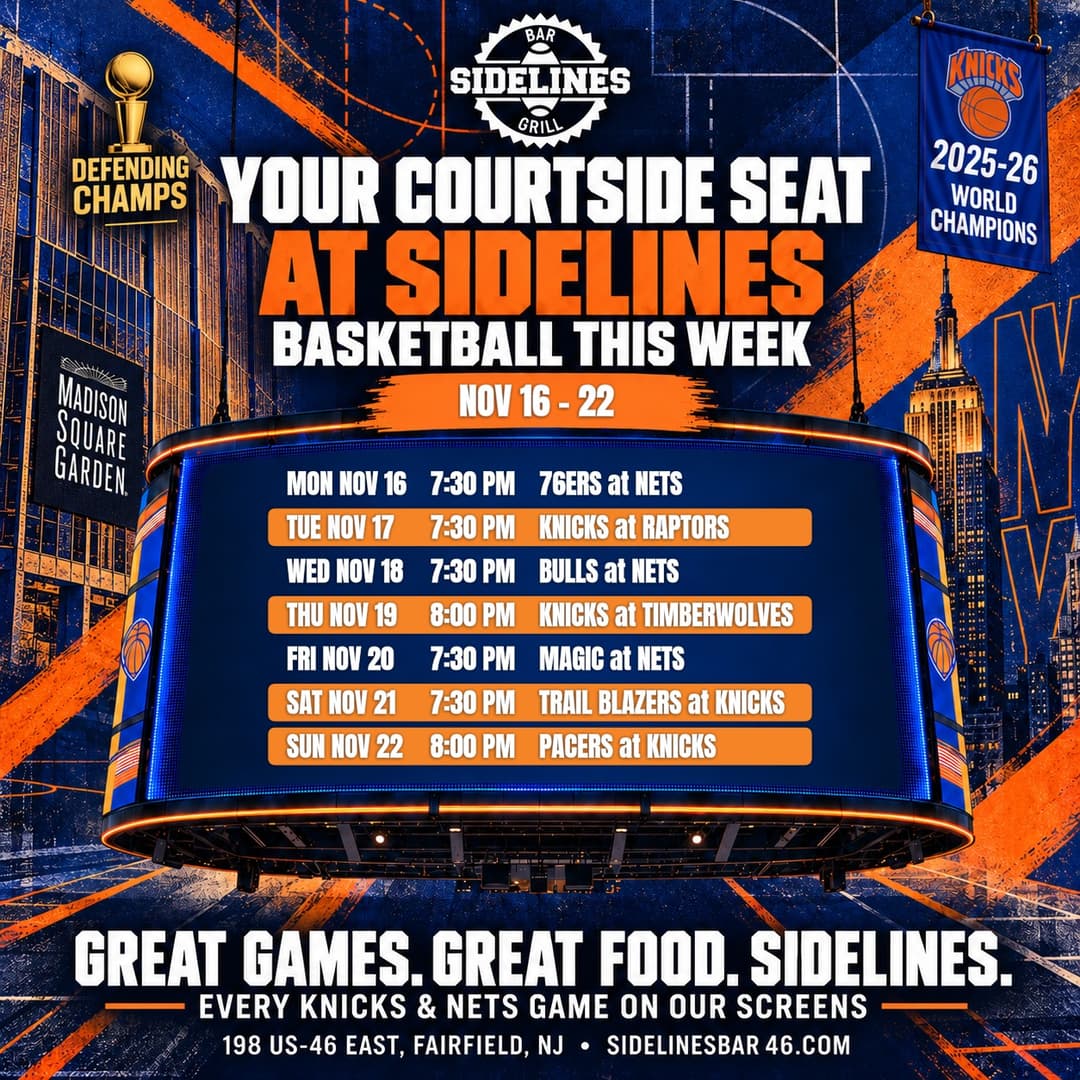 Basketball This Week at Sidelines – Nov 16–22