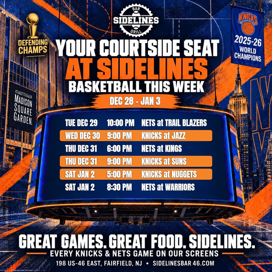 Basketball This Week at Sidelines – Dec 28 – Jan 3
