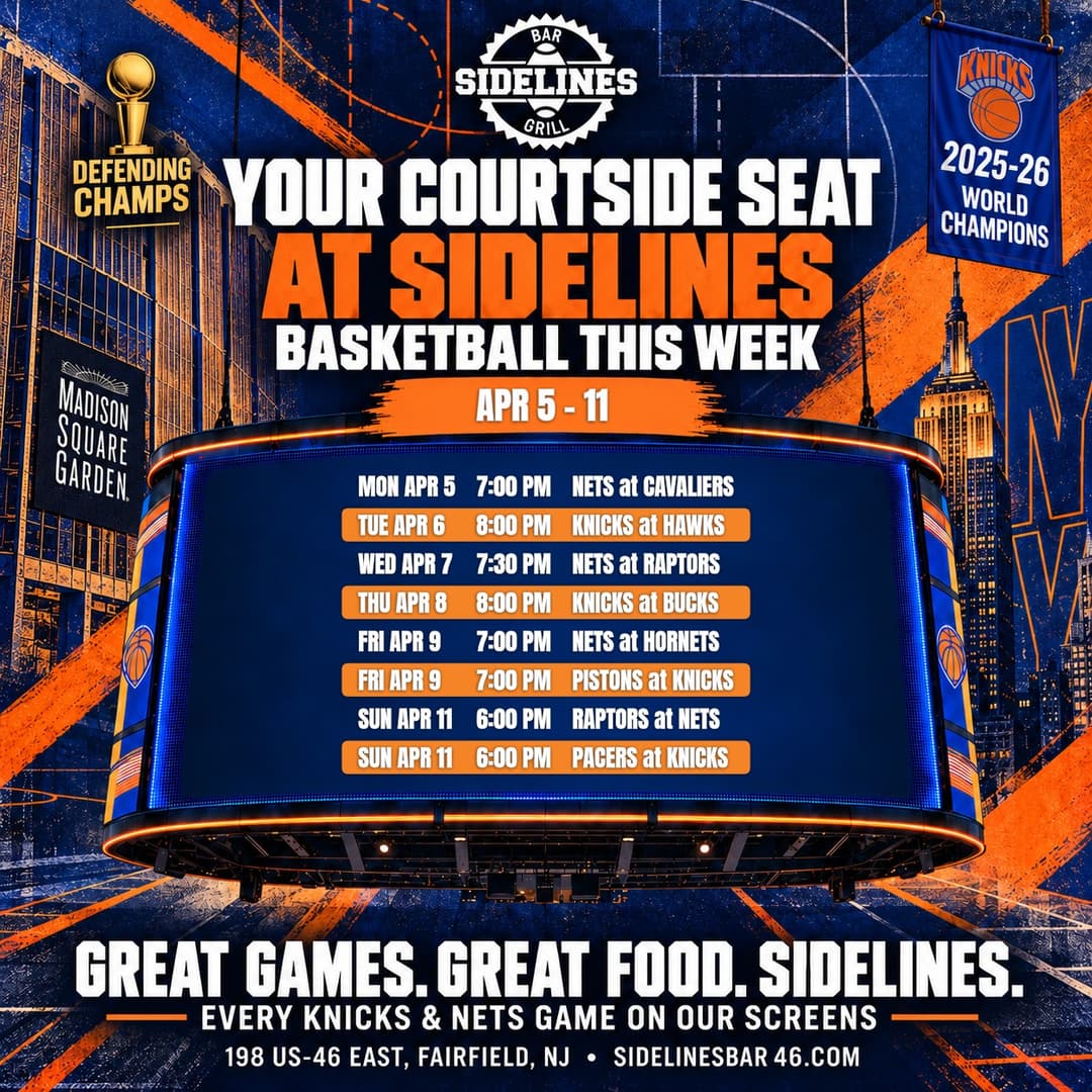 Basketball This Week at Sidelines – Apr 5–11