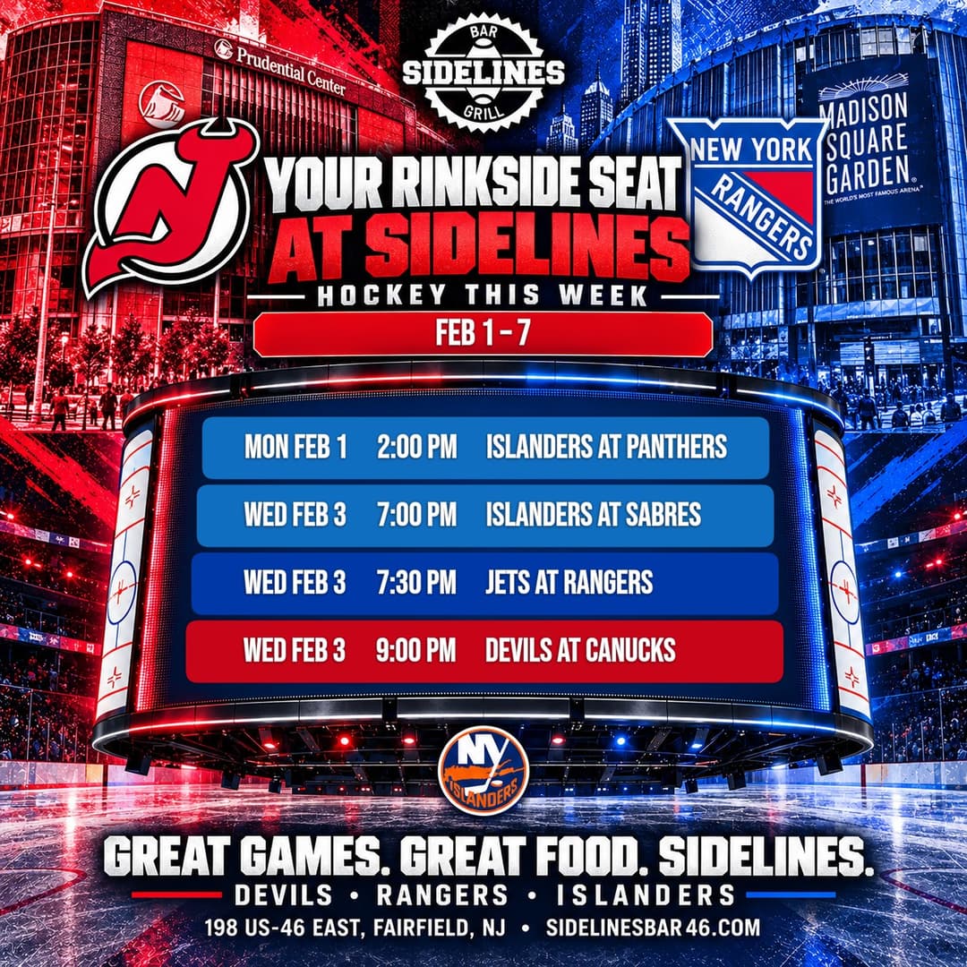 Hockey This Week at Sidelines – Feb 1–7