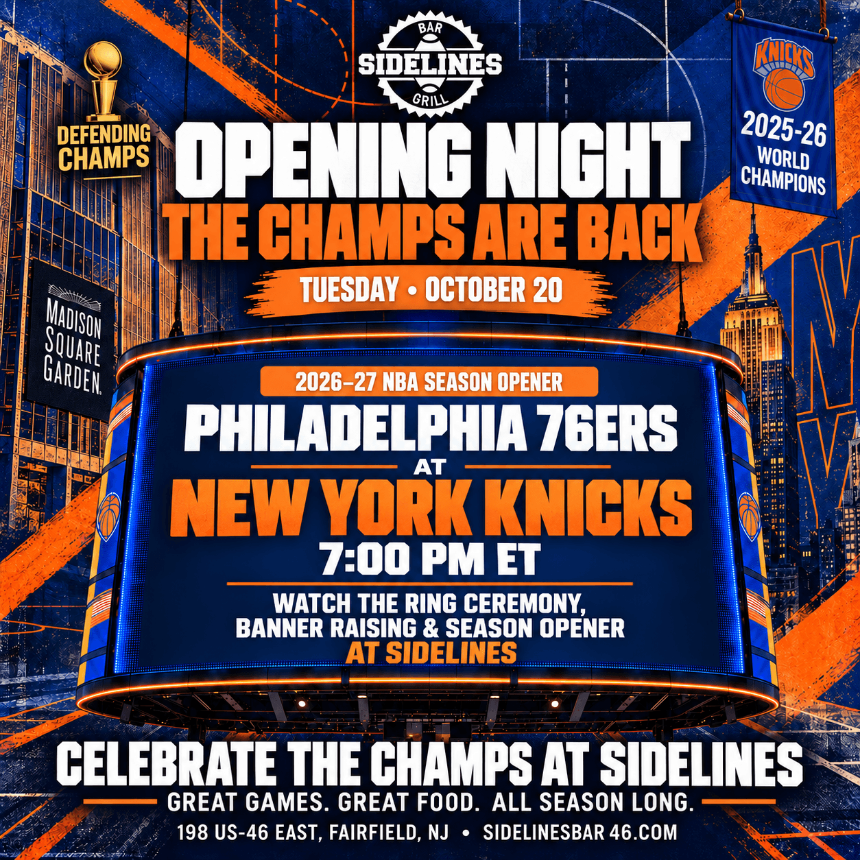 Philadelphia 76ers at New York Knicks