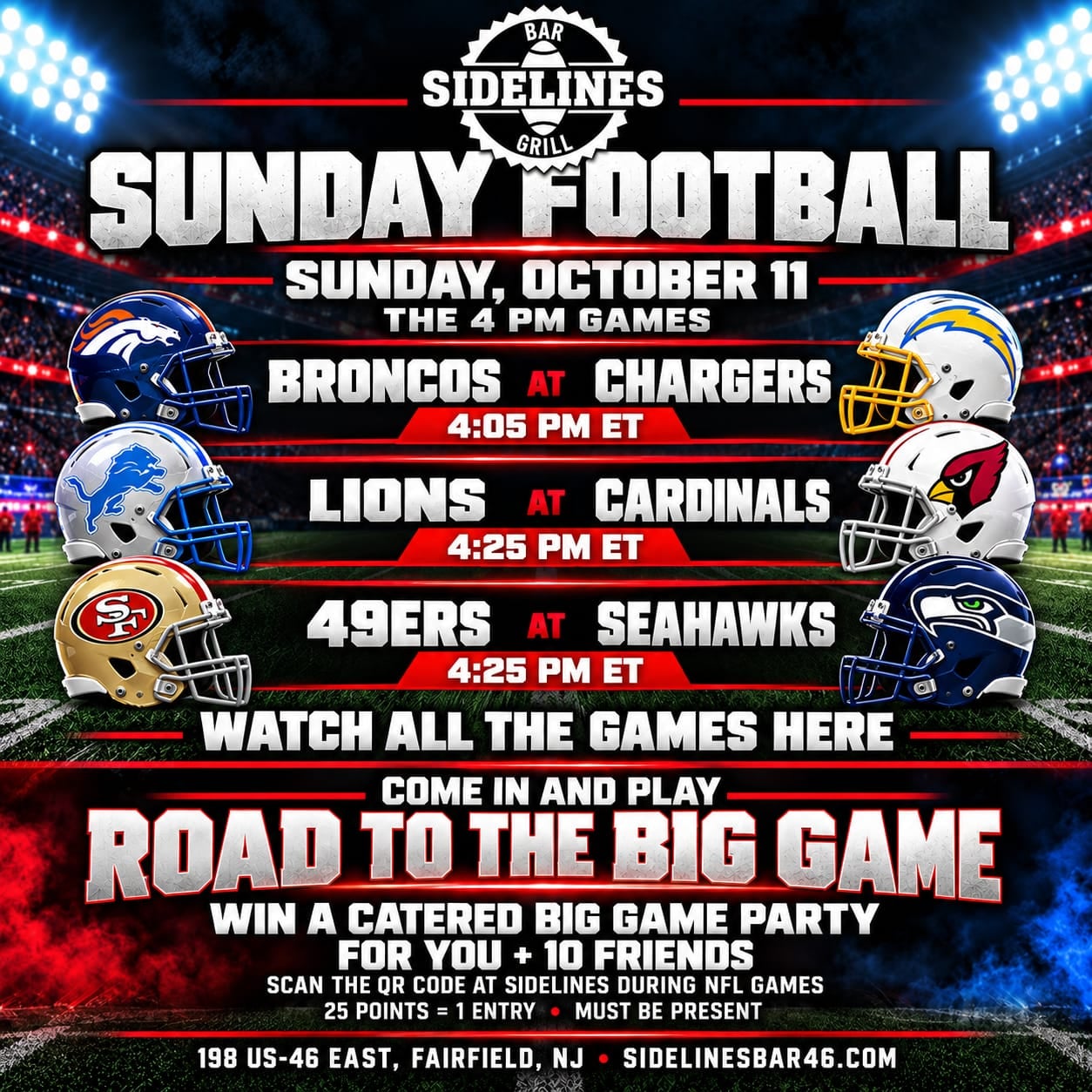 Sunday Football – The 4 PM Games