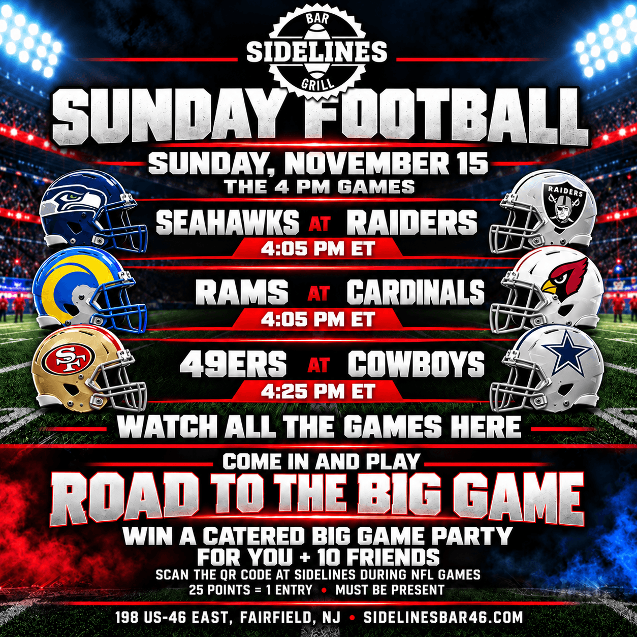Sunday Football – The 4 PM Games