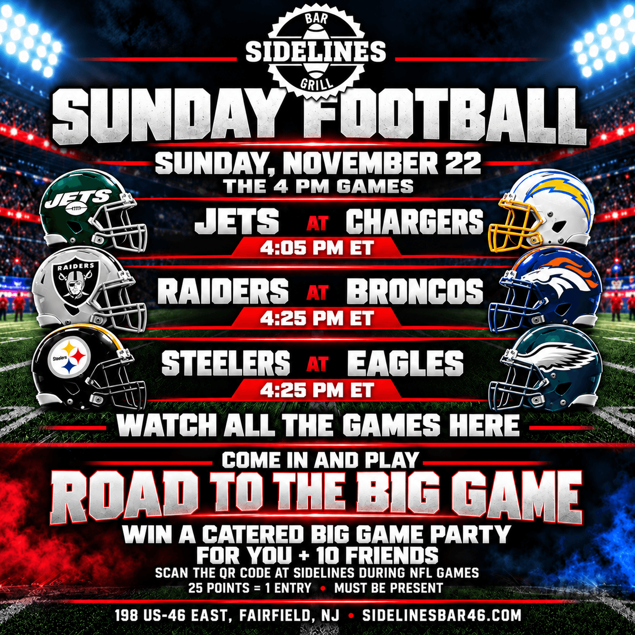 Sunday Football – The 4 PM Games