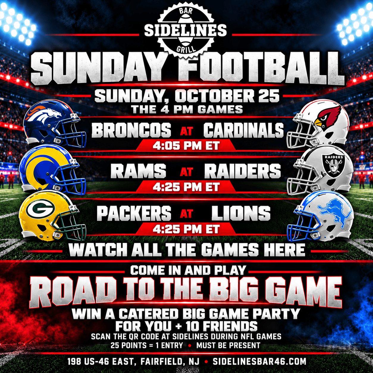 Sunday Football – The 4 PM Games